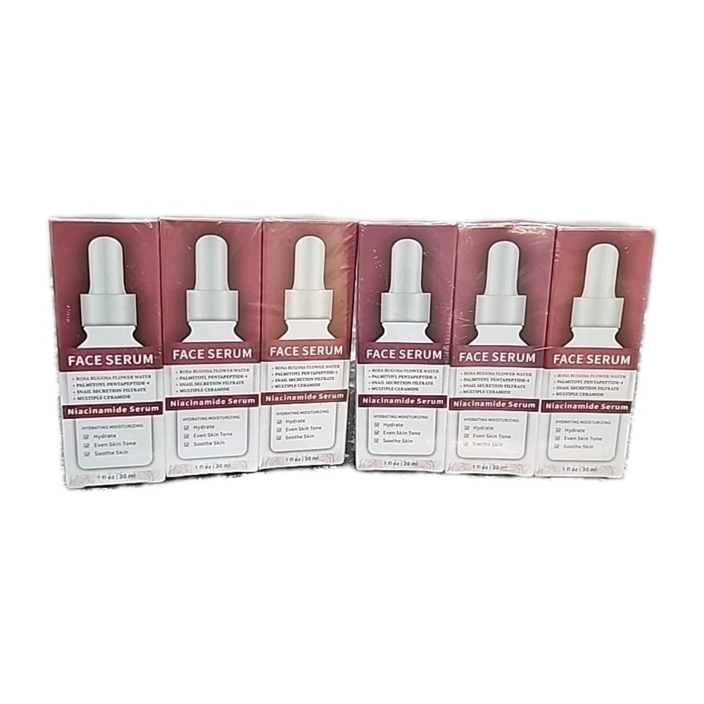 6 Pk Anti-Aging Hyaluronic Acid Serum Rosa Rugosa Flower Water Enhanced Hydratio